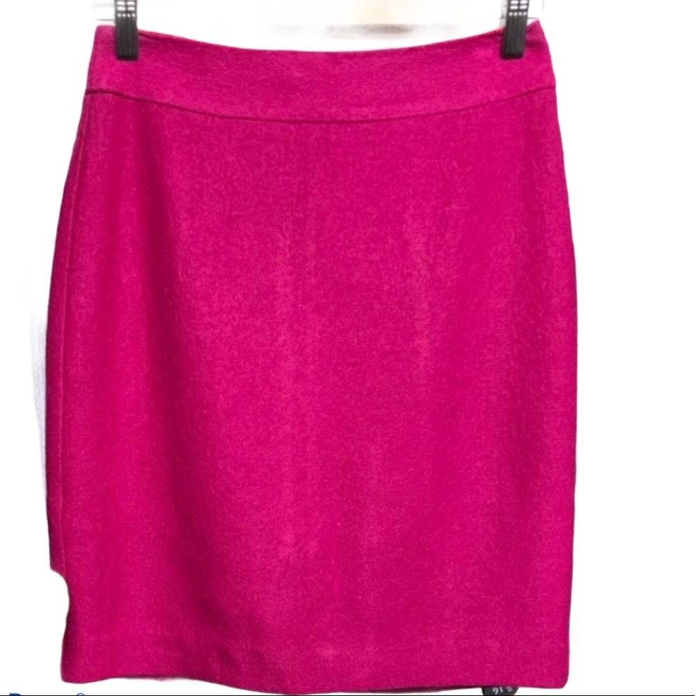 Banana Republic Fuchsia Wool Pencil Skirt Size 0